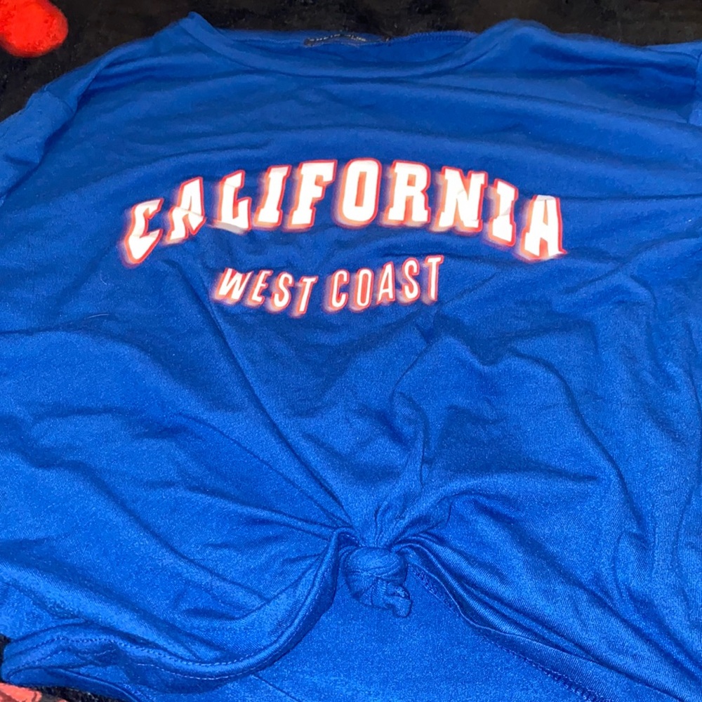 California t shirt crop top